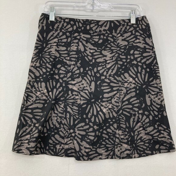 New Ripskirt Hawaii Small Charcoal Gray Floral Active Wrap Skirt Vacation Beach - Picture 9 of 10